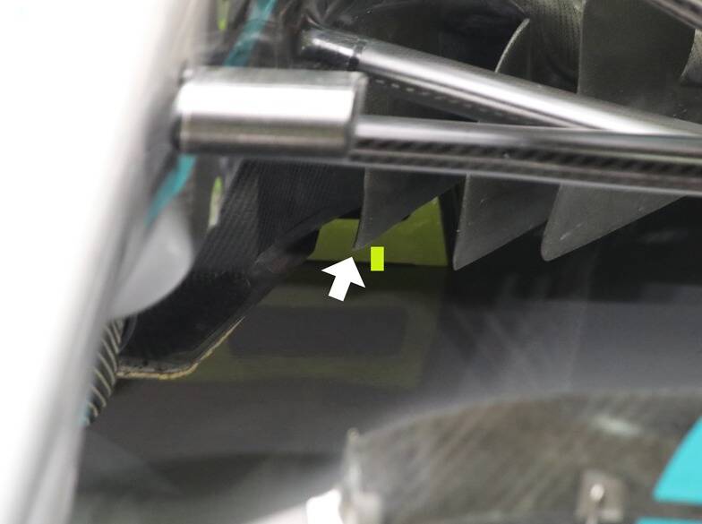 Foto zur News: Formel-1-Technik 2022: Wie Mercedes gegen das Porpoising kämpft
