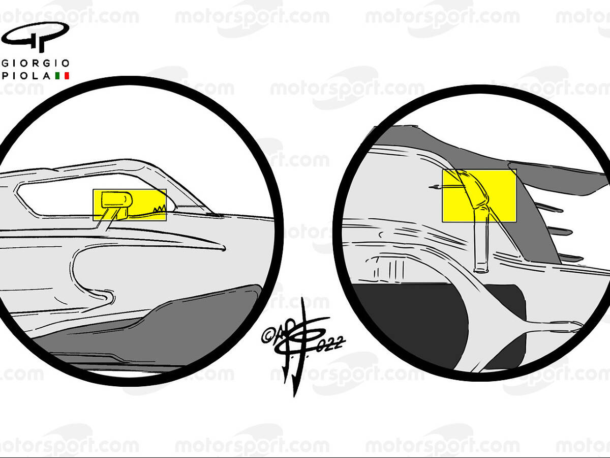 Foto zur News: Formel-1-Technik: Was die Gegner an den Spiegeln von Mercedes stört