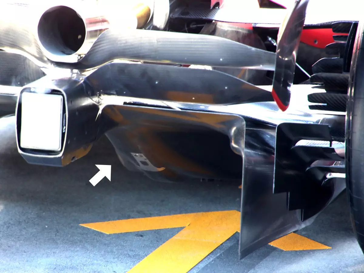 Diffusor am Ferrari F1-75 beim Grand Prix von Australien in Melbourne der Formel 1 2022 Foto zur News: Formel-1-Technik: Keine Updates für Mercedes, Neuerungen bei Ferrari