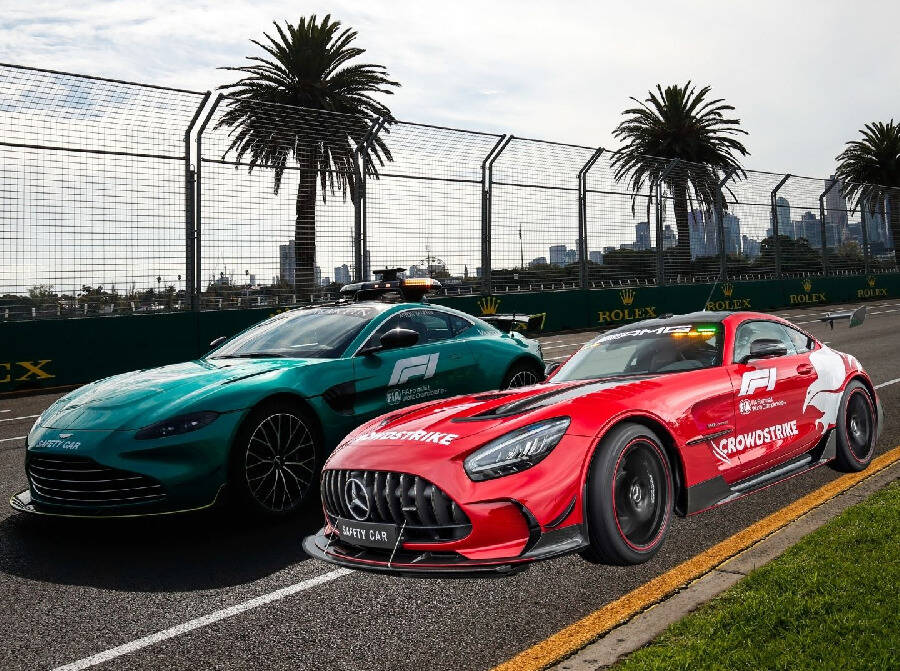 Foto zur News: Formel 1 2022: Die Safety-Cars von Mercedes und Aston Martin im Vergleich