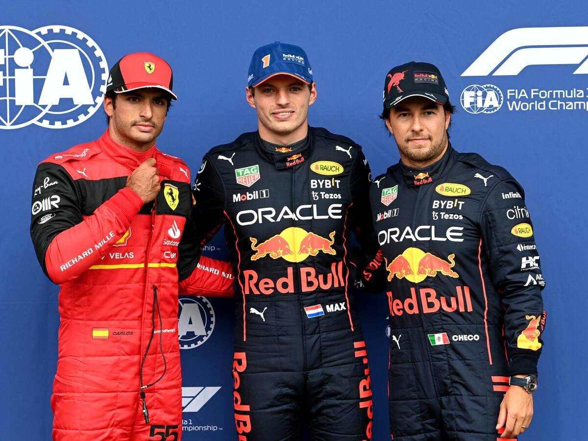 Foto zur News: F1-Qualifying Belgien: Verstappen Schnellster, aber Sainz auf Pole!
