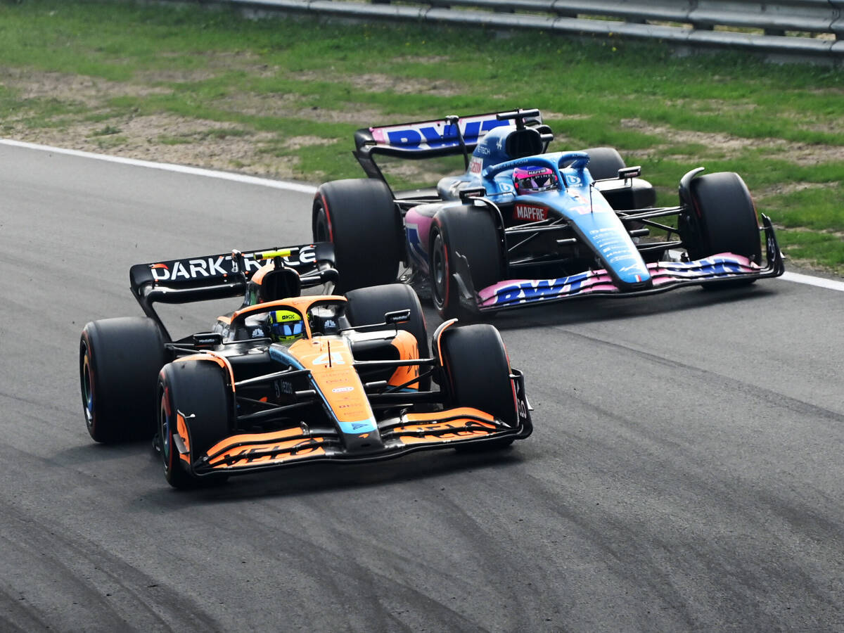 Foto zur News: Norris: McLaren-Rivale Alpine hat 2022 einen "ziemlich schlechten Job" gemacht