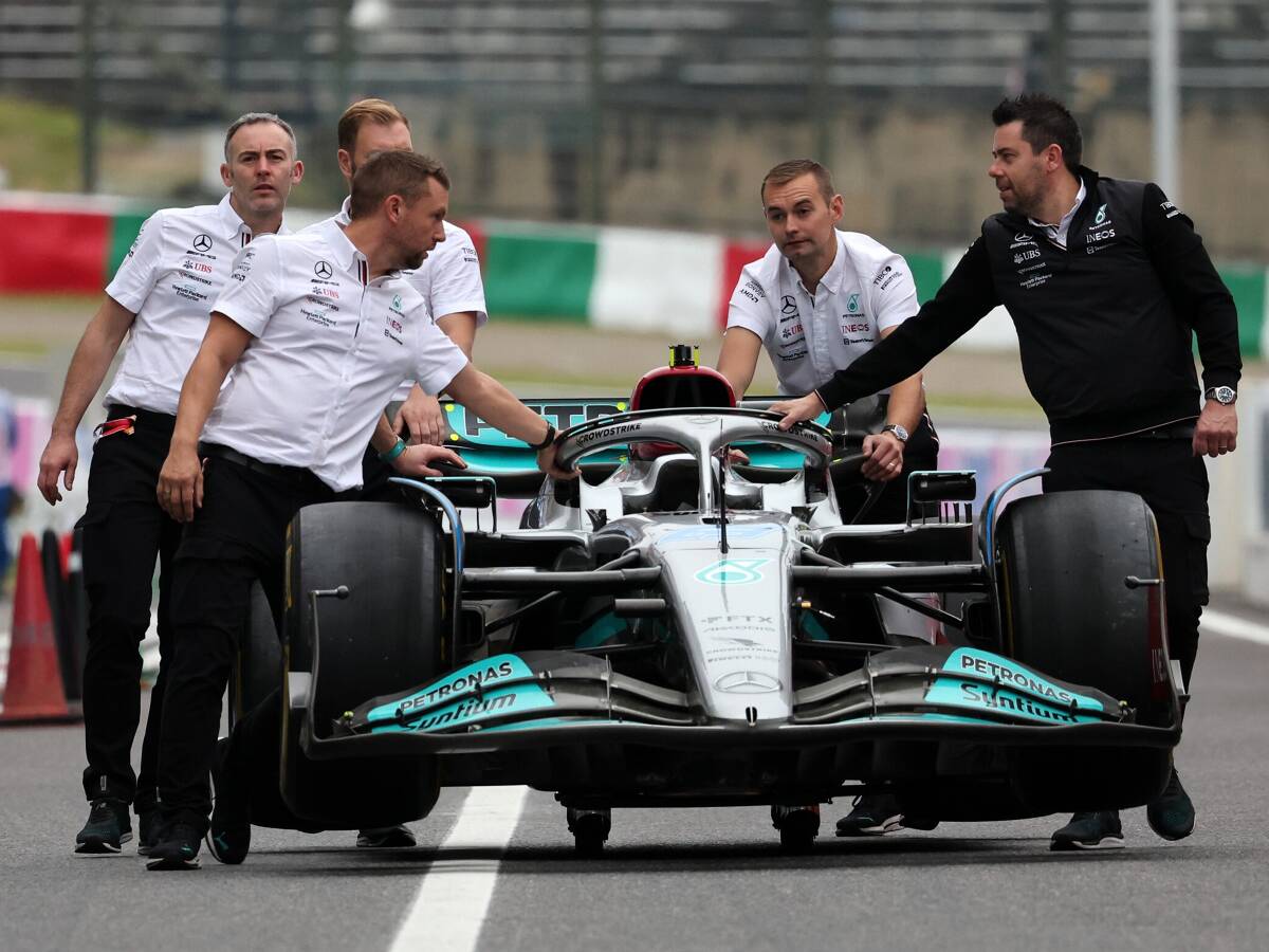 Foto zur News: Mercedes: Erst "Tritt in den Hintern" machte Kernproblem des W13 deutlich