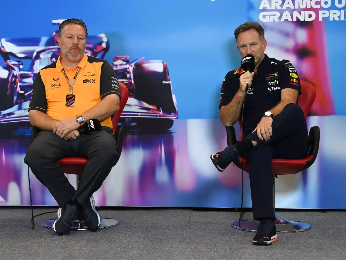 Zak Brown, Christian Horner Foto zur News: Kinder tyrannisiert: Jetzt wird die Budgetaffäre persönlich!