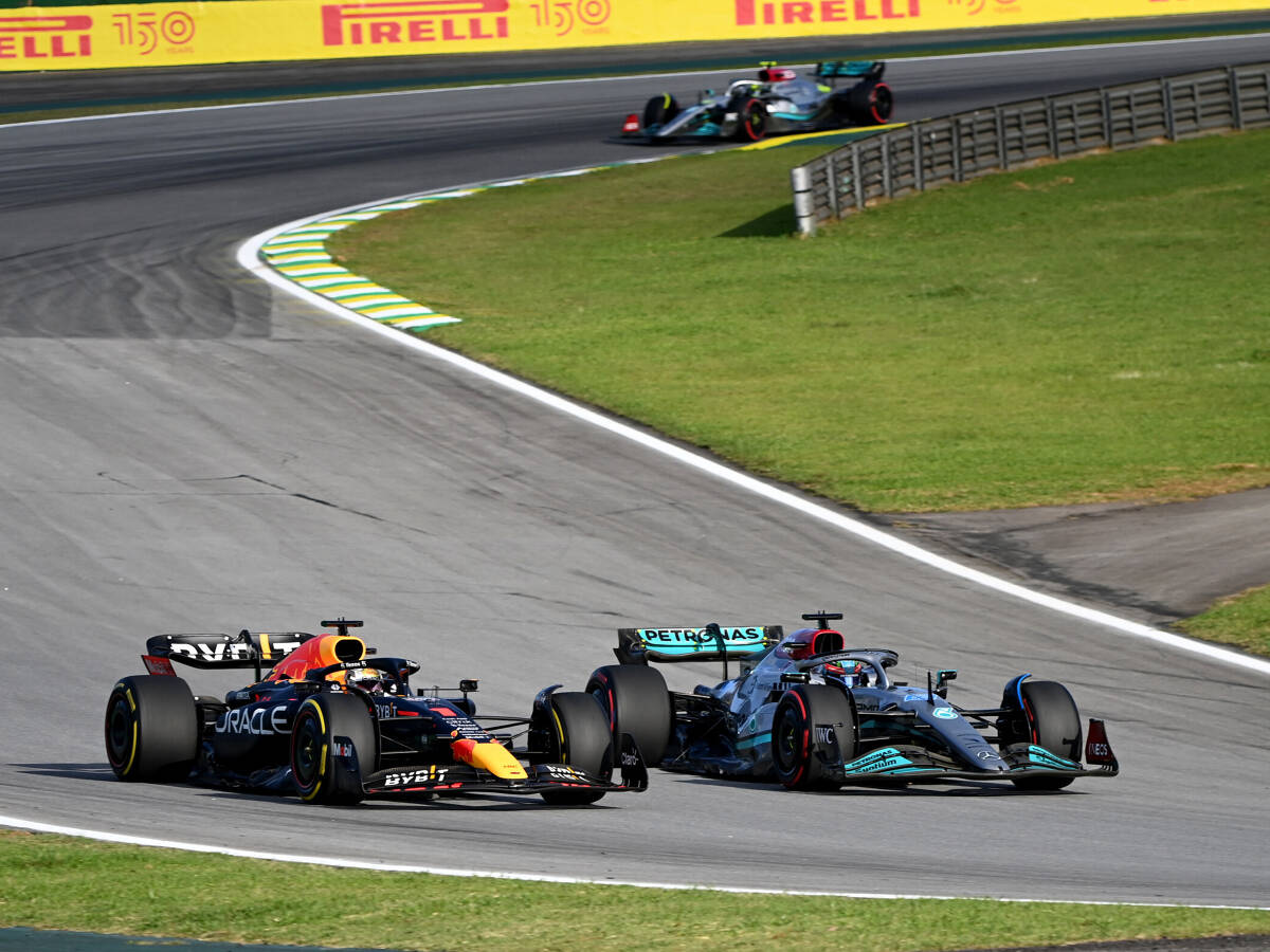 Foto zur News: Überraschend starke Mercedes-Pace beschert Russell Sprint-Sieg in Brasilien