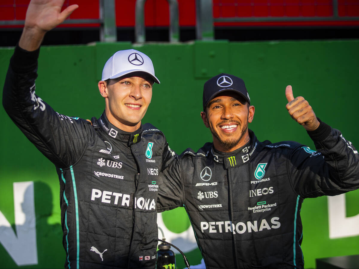 Foto zur News: Offiziell: Lewis Hamilton und George Russell verlängern bei Mercedes!