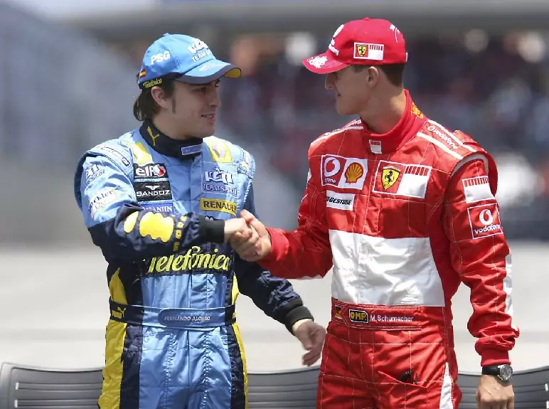 Fernando Alonso, Michael Schumacher Foto zur News: Fernando Alonso: "Michael Schumacher hatte nie schlechte Tage"