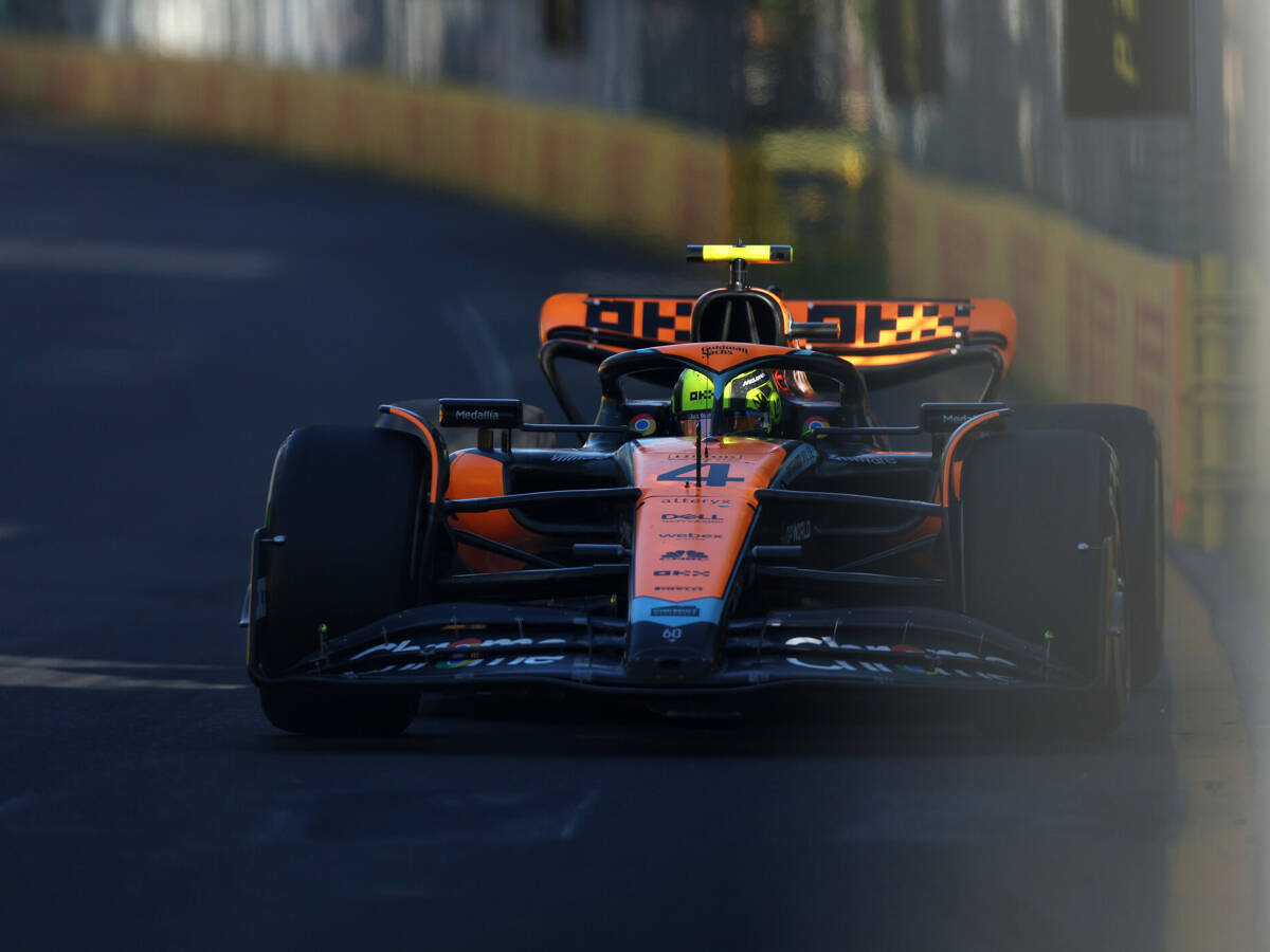 Foto zur News: Lando Norris: McLaren ist bei aufgeklapptem DRS im Nachteil