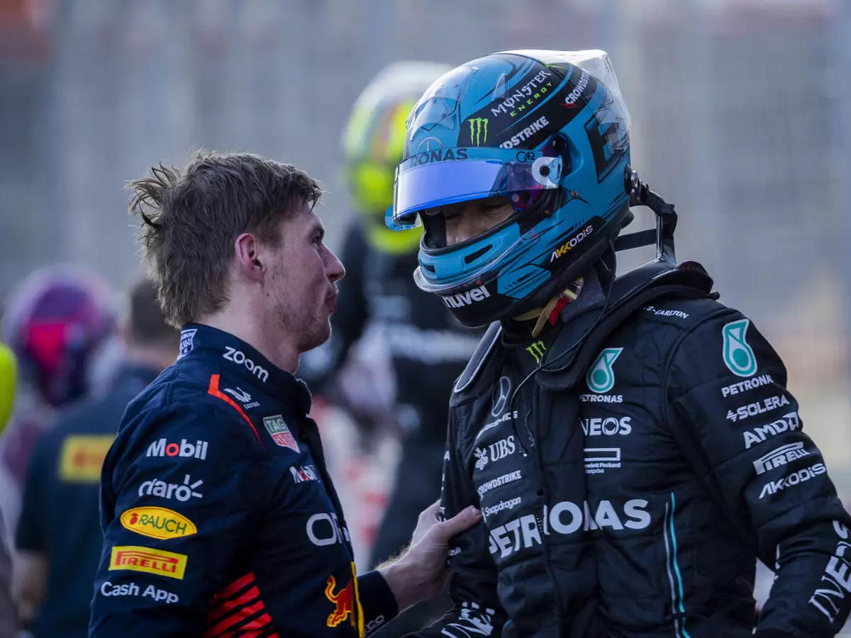 Max Verstappen, George Russell Foto zur News: "Armselig, wie er die Klappe aufreißt": Russell legt gegen Verstappen nach