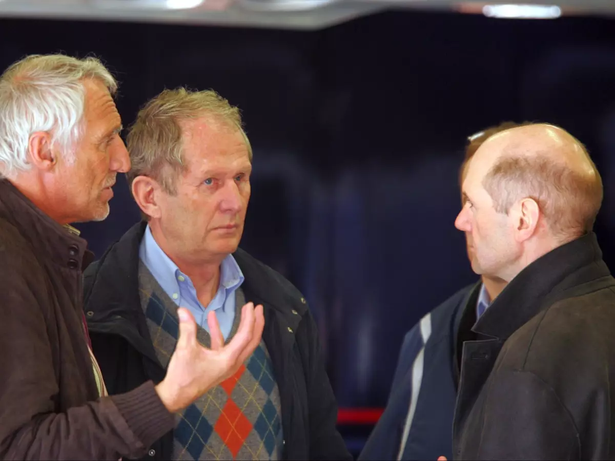 Dietrich Mateschitz, Helmut Marko, Adrian Newey Foto zur News: Privatjet #AND# geheimes Dinner: Wie Adrian Newey 2005 zu Red Bull kam