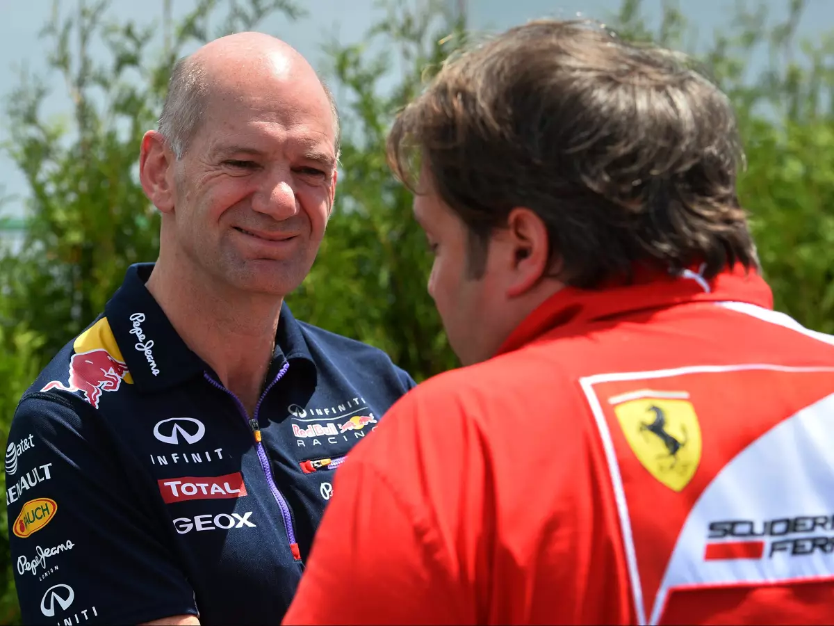 Adrian Newey (Red Bull) und Gino Rosato (Ferrari) beim Grand Prix von Kanada 2014 Foto zur News: Adrian Newey: Wegen Michael Schumacher nicht zu Ferrari gewechselt