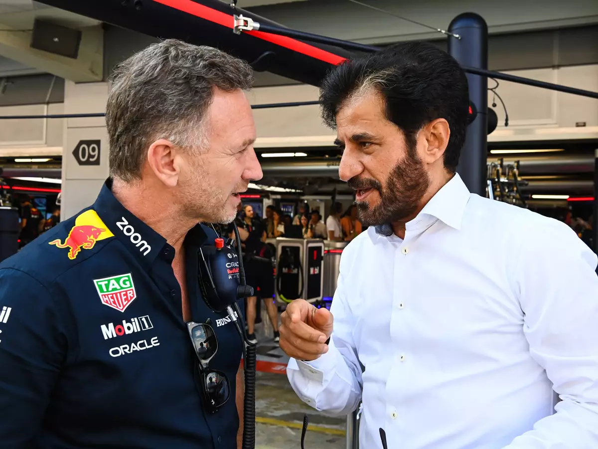 Christian Horner, Mohammed bin Sulayem Foto zur News: Warum die FIA nicht auf Horners "Frankenstein"-Kritik reagiert