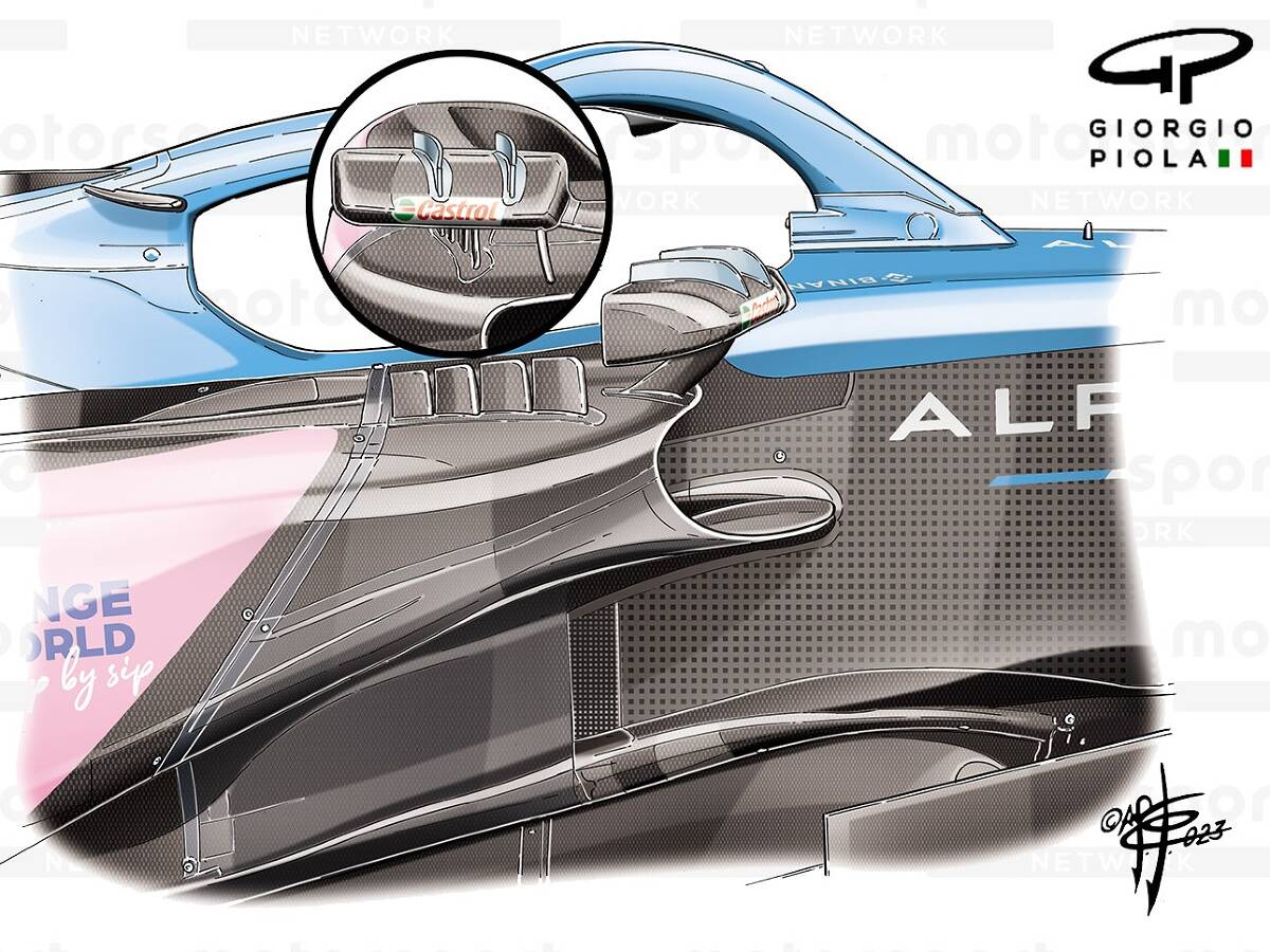 Foto zur News: Formel-1-Technik: Die großen Singapur-Updates von AlphaTauri und Alpine
