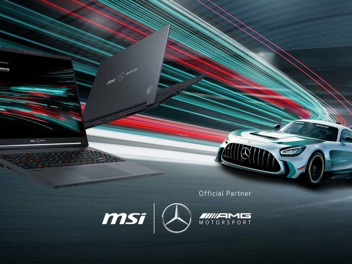 Foto zur News: MSI und Mercedes-AMG Motorsport präsentieren Laptop für Rennfans