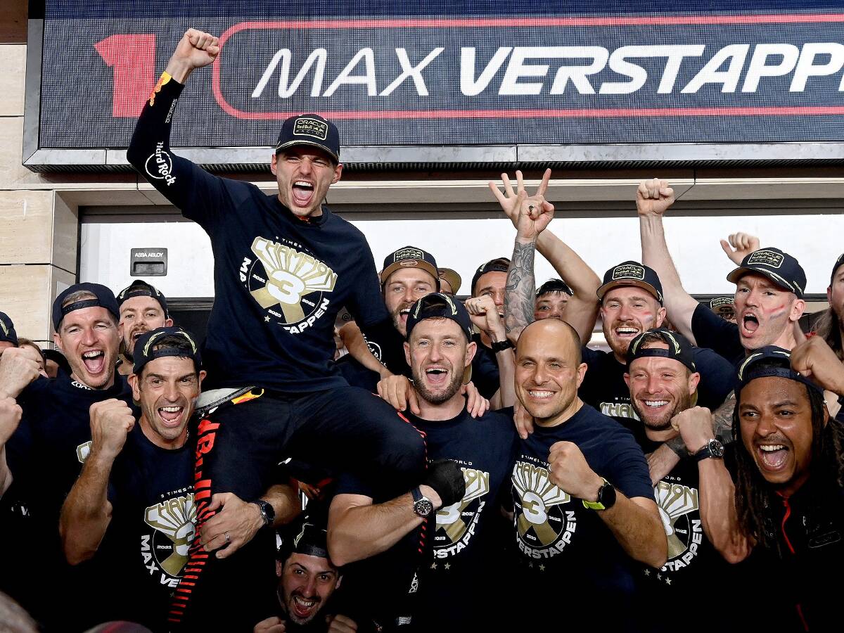 Foto zur News: Erster "Sprint-Weltmeister": Wie Red Bull Verstappens Titelgewinn feierte