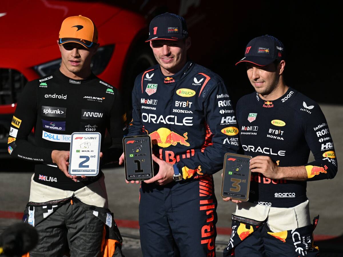 Foto zur News: Sao Paulo: Max Verstappen gewinnt packenden F1-Sprint vor Norris