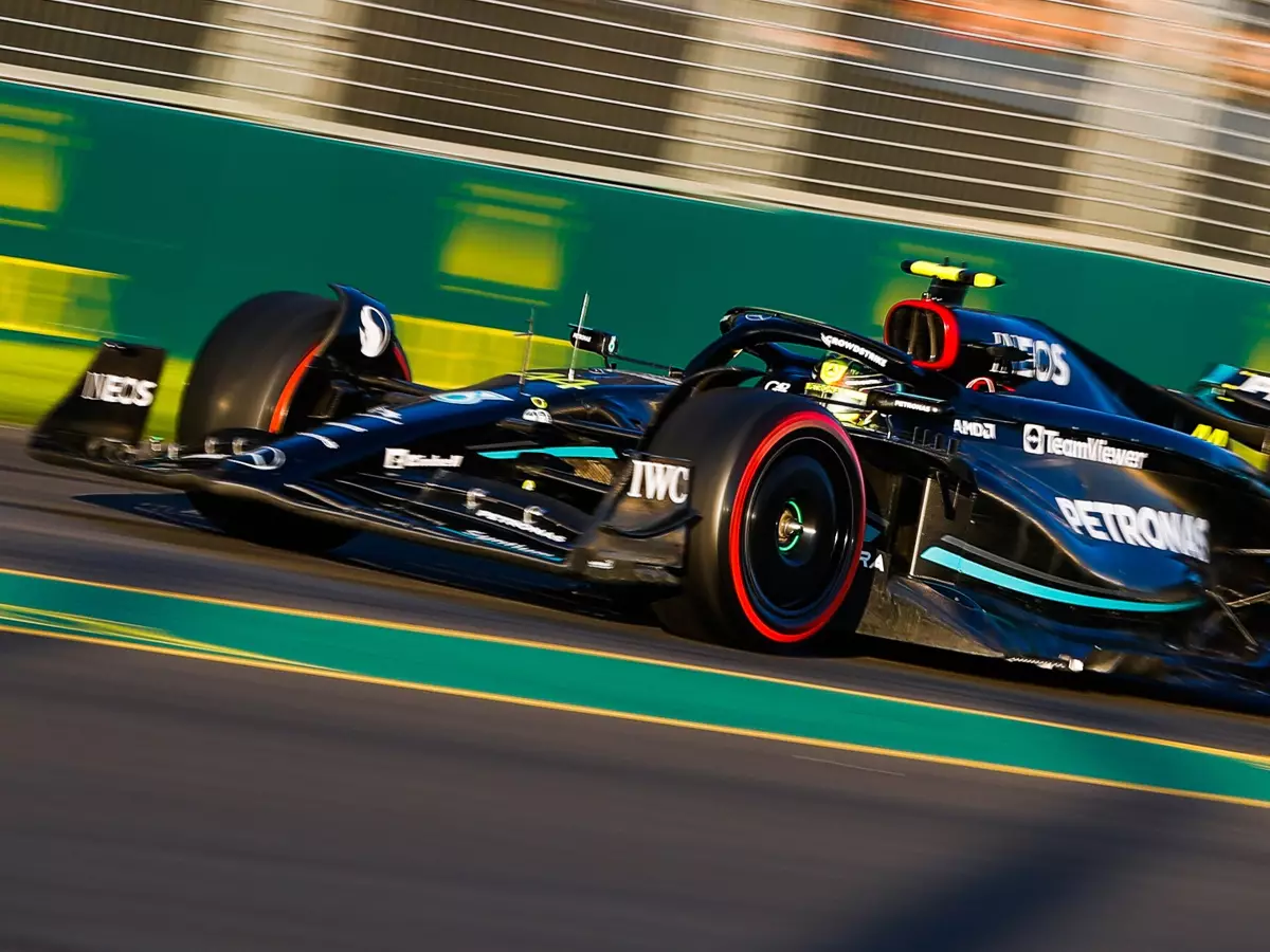 Lewis Hamilton im Mercedes W14 beim Formel-1-Rennen 2023 in Australien Foto zur News: Mercedes-Technikchef: Formel-1-Ground-Effect-Autos "nicht so toll"