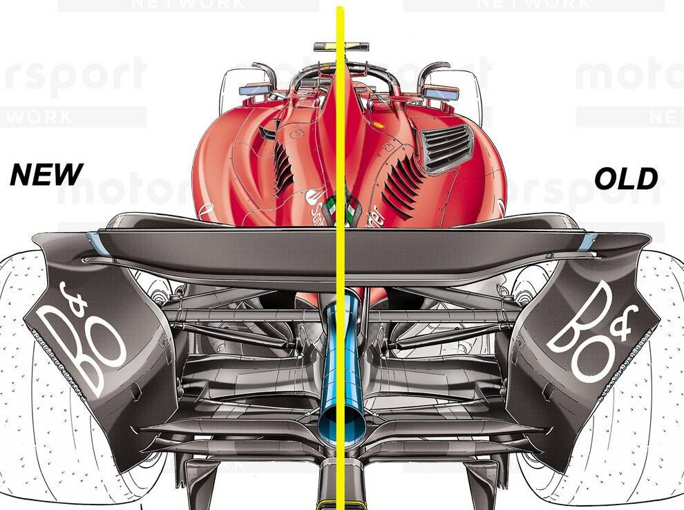 Foto zur News: Formel-1-Technik: So zahlte sich der Konzeptwechsel des Ferrari SF-23 aus