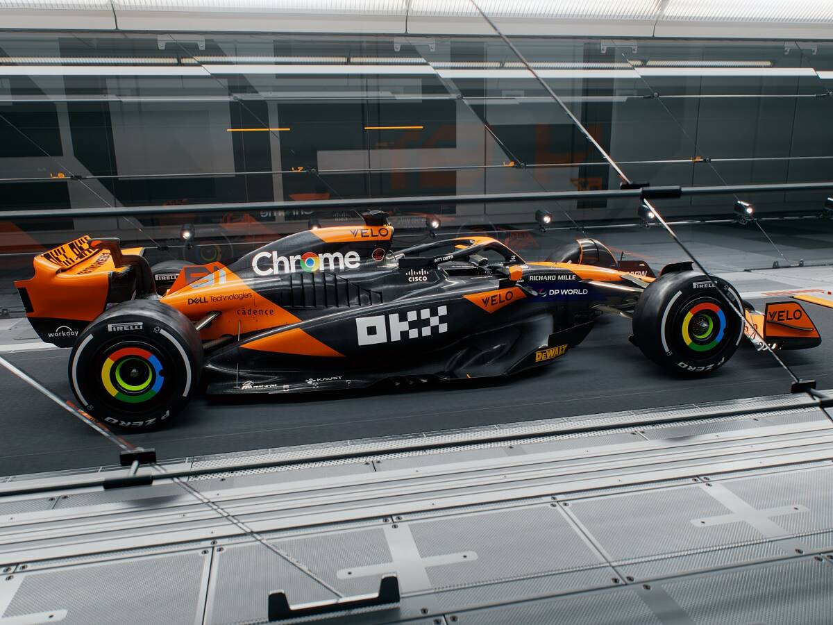 Foto zur News: McLaren zeigt Lackierung des MCL38 für die Formel-1-Saison 2024