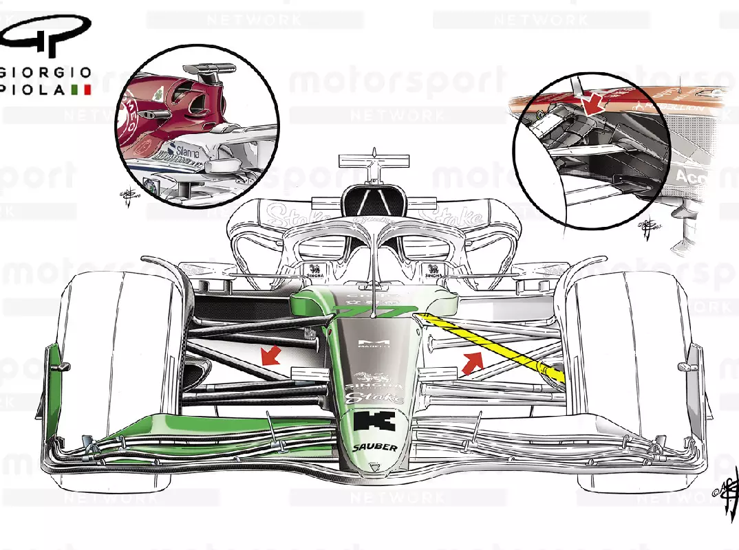 Sauber C44 Aufhängung Foto zur News: Pull-Rod-Vorderradaufhängung: Warum Sauber das Konzept gewechselt hat