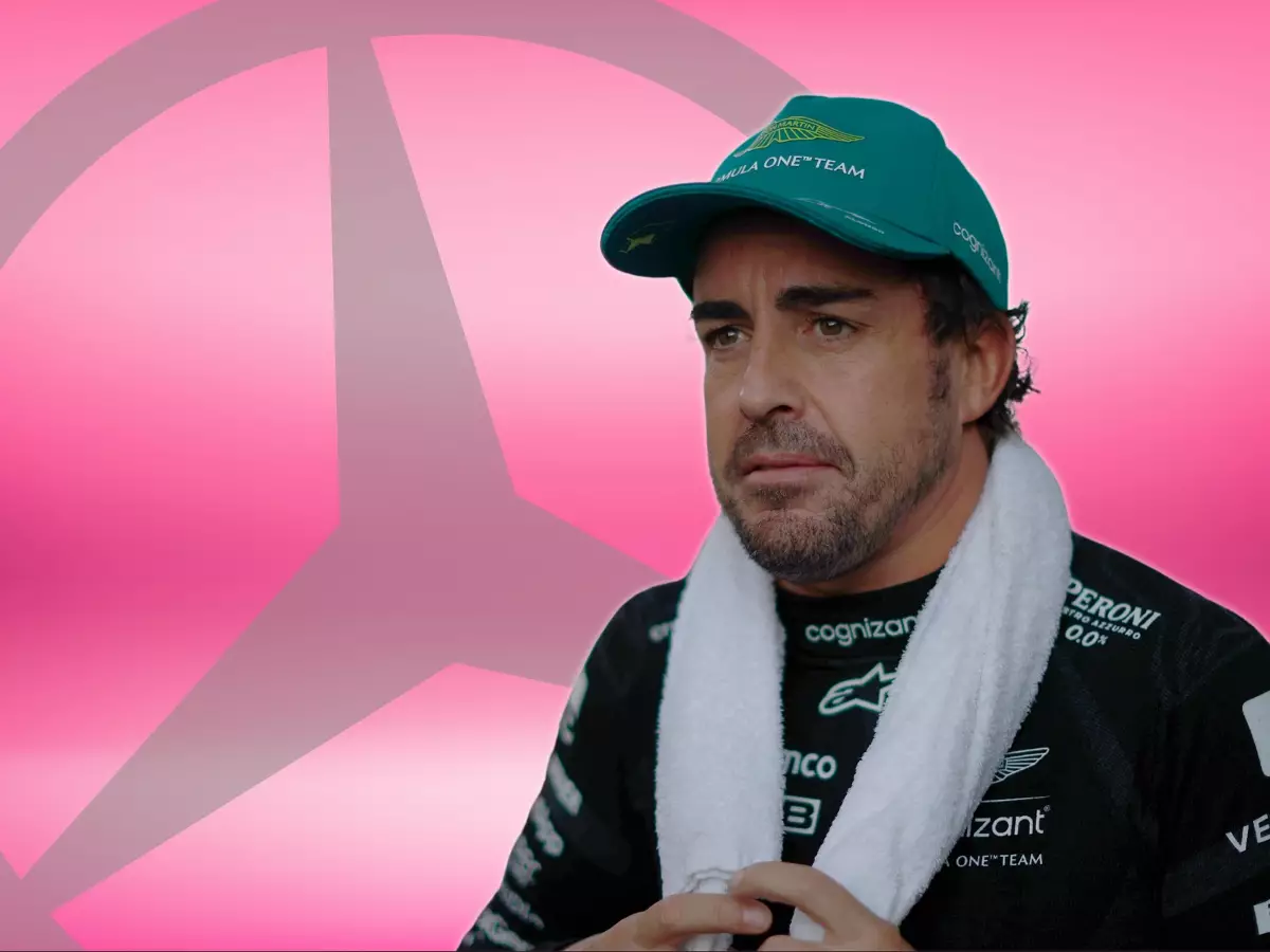 Fernando Alonso vor Mercedes-Stern Foto zur News: Fernando Alonsos Zukunft: War das ein Seitenhieb gegen Sebastian Vettel?