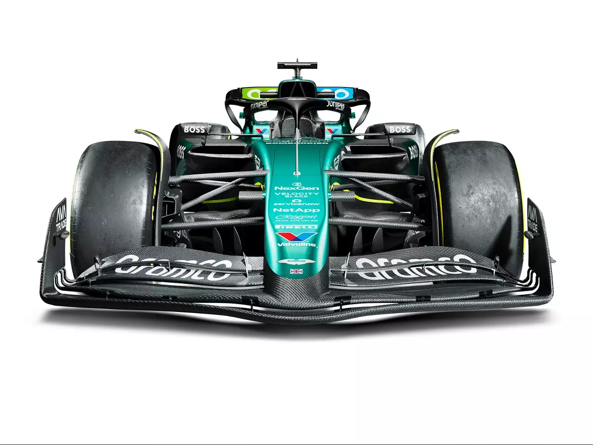 Aston Martin AMR24 (Vorderansicht) Foto zur News: Ist das die Technik, mit der Aston Martin 2024 erstmals gewinnt?
