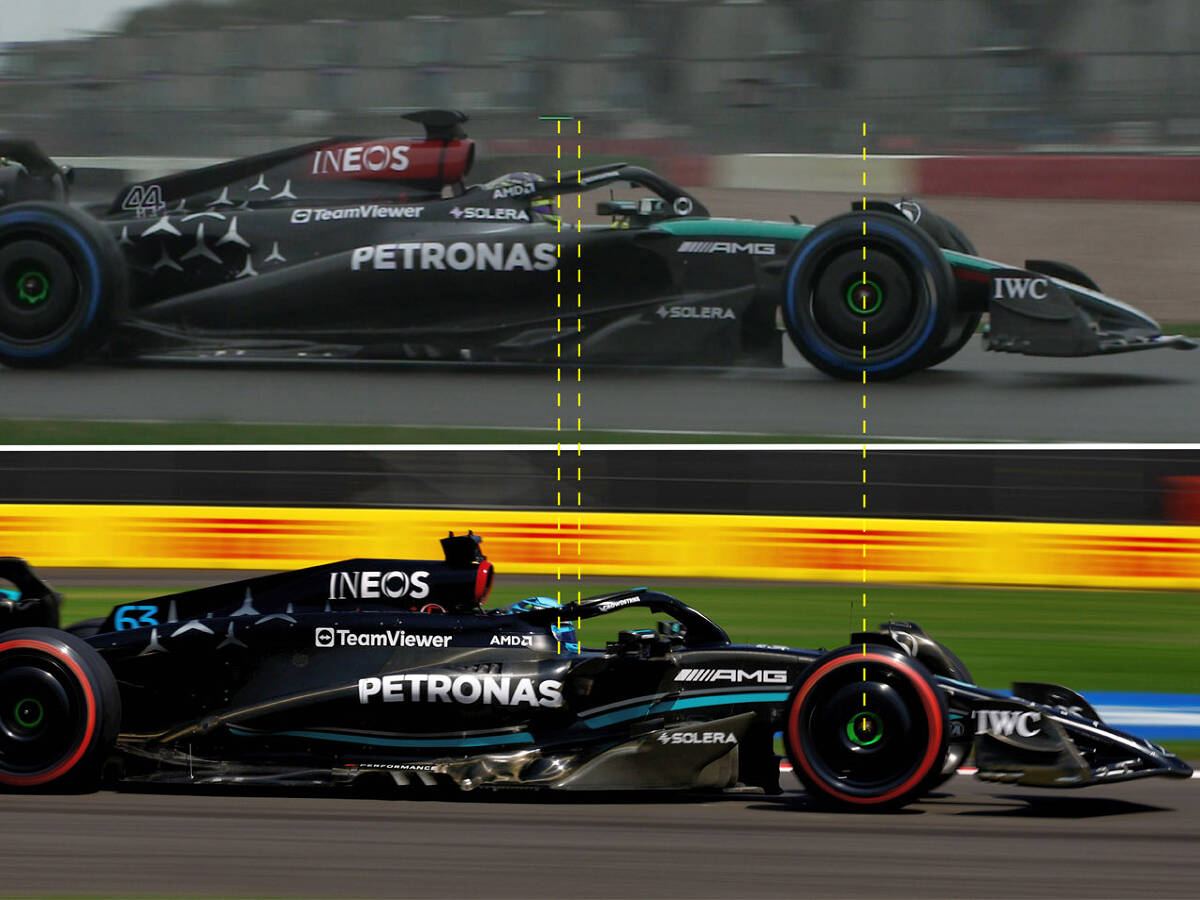 Foto zur News: Schlechte Sitzposition: Mercedes scheint Hamiltons Problem gelöst zu haben