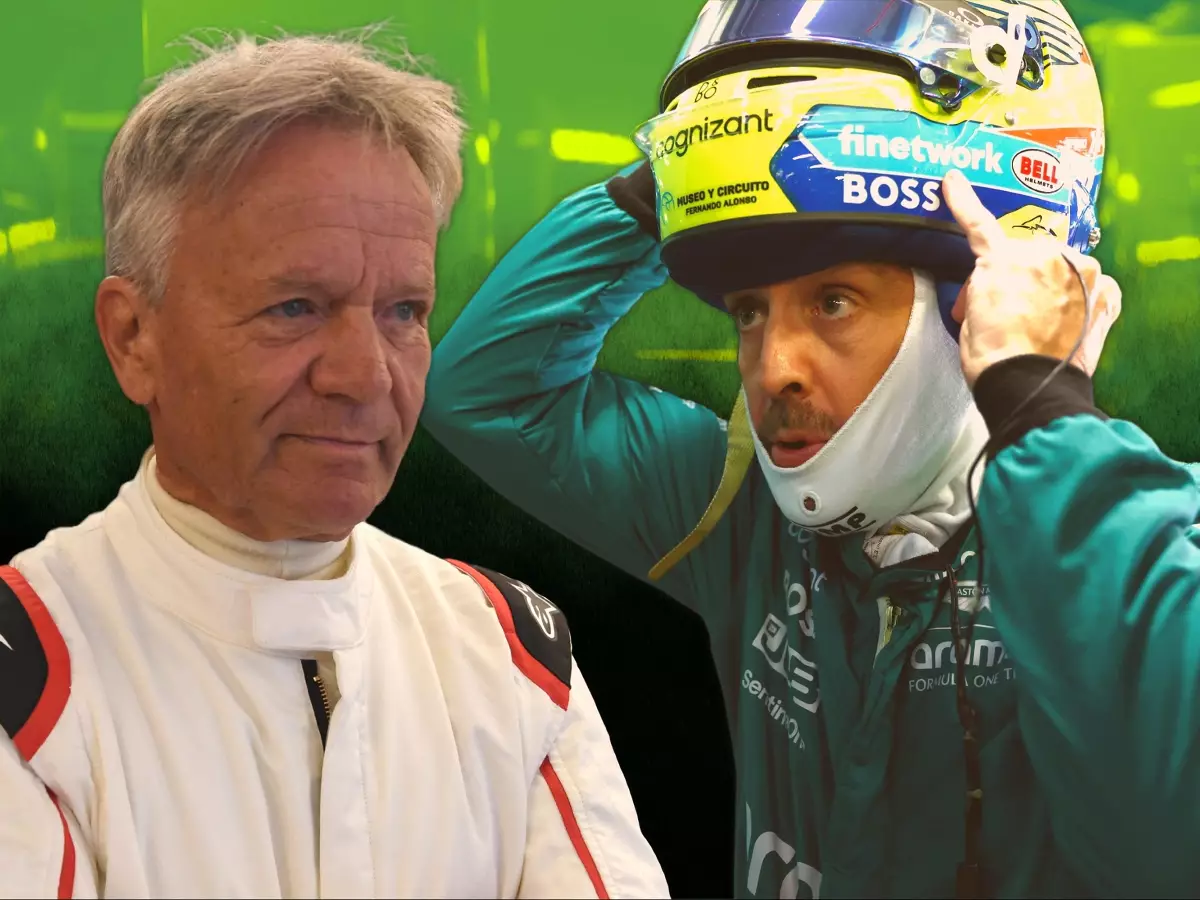 Marc Surer und Fernando Alonso (Fotomontage) Foto zur News: Marc Surer: Mit 42 zählt Alonso nicht mehr zur absoluten Formel-1-Elite