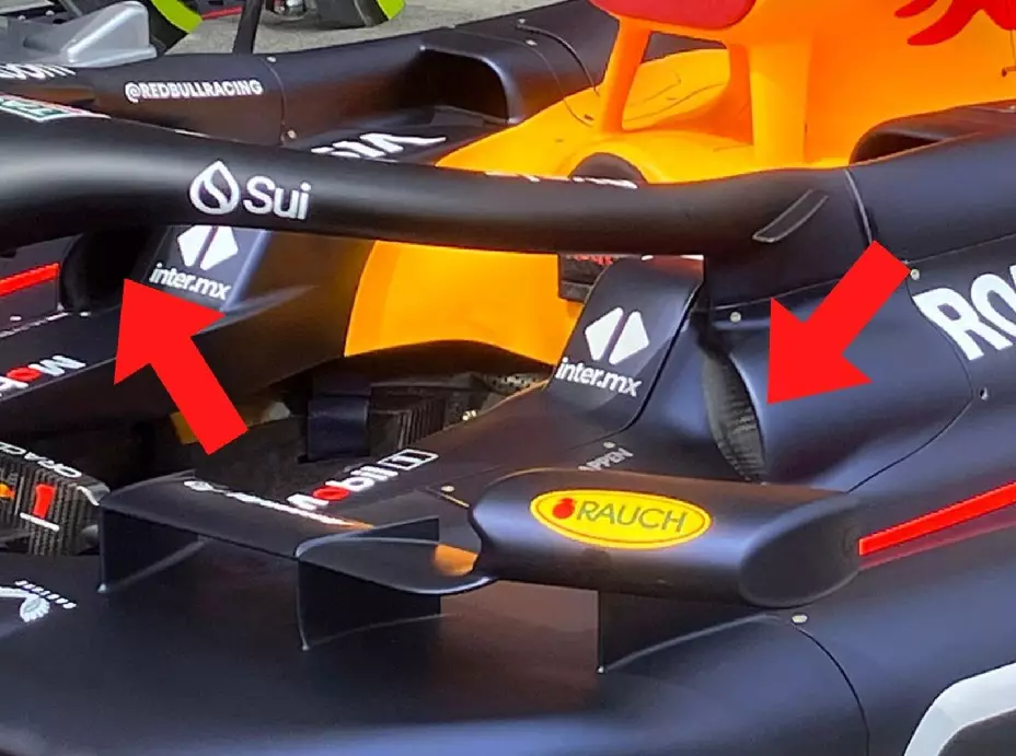 Neue Lufteinlässe am Red Bull RB20 beim Formel-1-Rennen in Japan 2024 Foto zur News: Updates Japan: Red Bull präsentiert erste große Neuerungen
