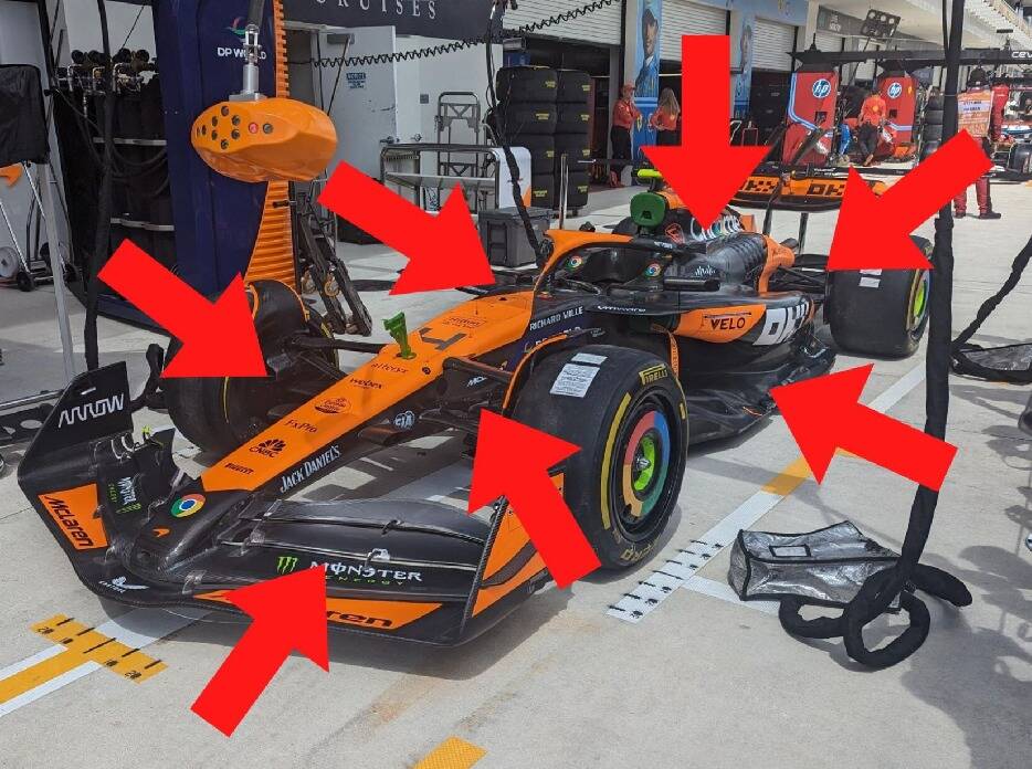 Foto zur News: Updates Miami: Ist das schon eine B-Version, McLaren?