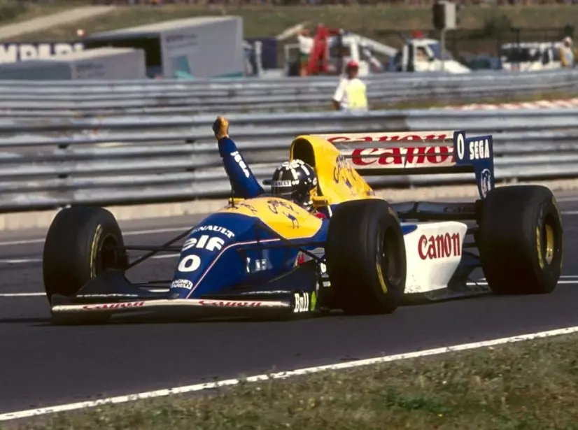 Damon Hill im Williams beim Ungarn-Grand-Prix 1993 auf dem Hungaroring Foto zur News: Fotostrecke: Die Formel-1-Debütsieger beim Ungarn-Grand-Prix