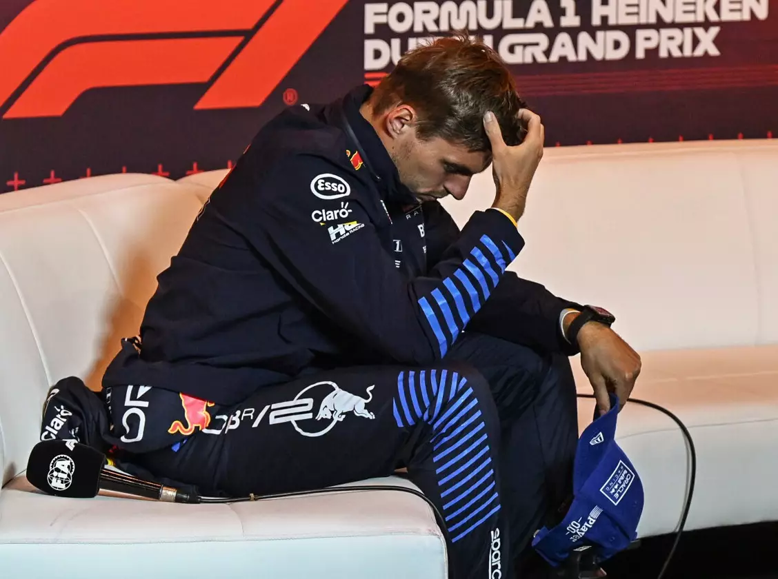 Max Verstappen vor der Pressekonferenz beim Formel-1-Rennen in Zandvoort 2024 Foto zur News: Christian Horner: Max Verstappen hat akzeptiert, dass die Dominanz vorbei ist