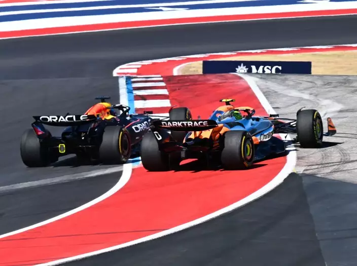 Max Verstappen, Lando Norris, Charles Leclerc Foto zur News: Lando Norris: Starts waren 2024 nicht meine größte Schwäche