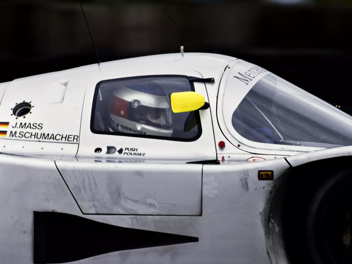 Michael Schumacher im Gruppe-C-Mercedes des Sauber-Teams Foto zur News: War Michael Schumacher nicht der Schnellste? "Quatsch", sagt Peter Sauber!