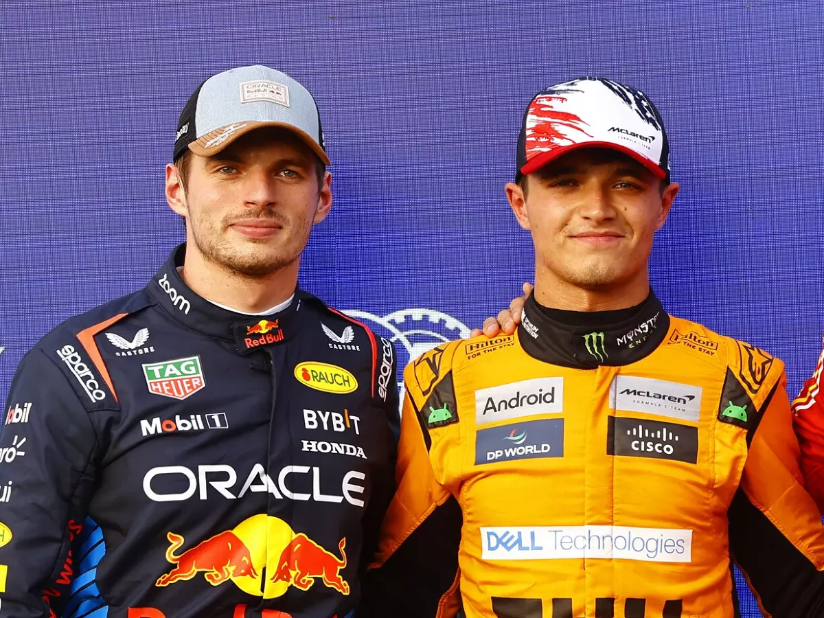 Max Verstappen und Lando Norris Foto zur News: Ralf Schumacher: "Nicht sicher", ob Verstappen #AND# Norris noch Freunde sind