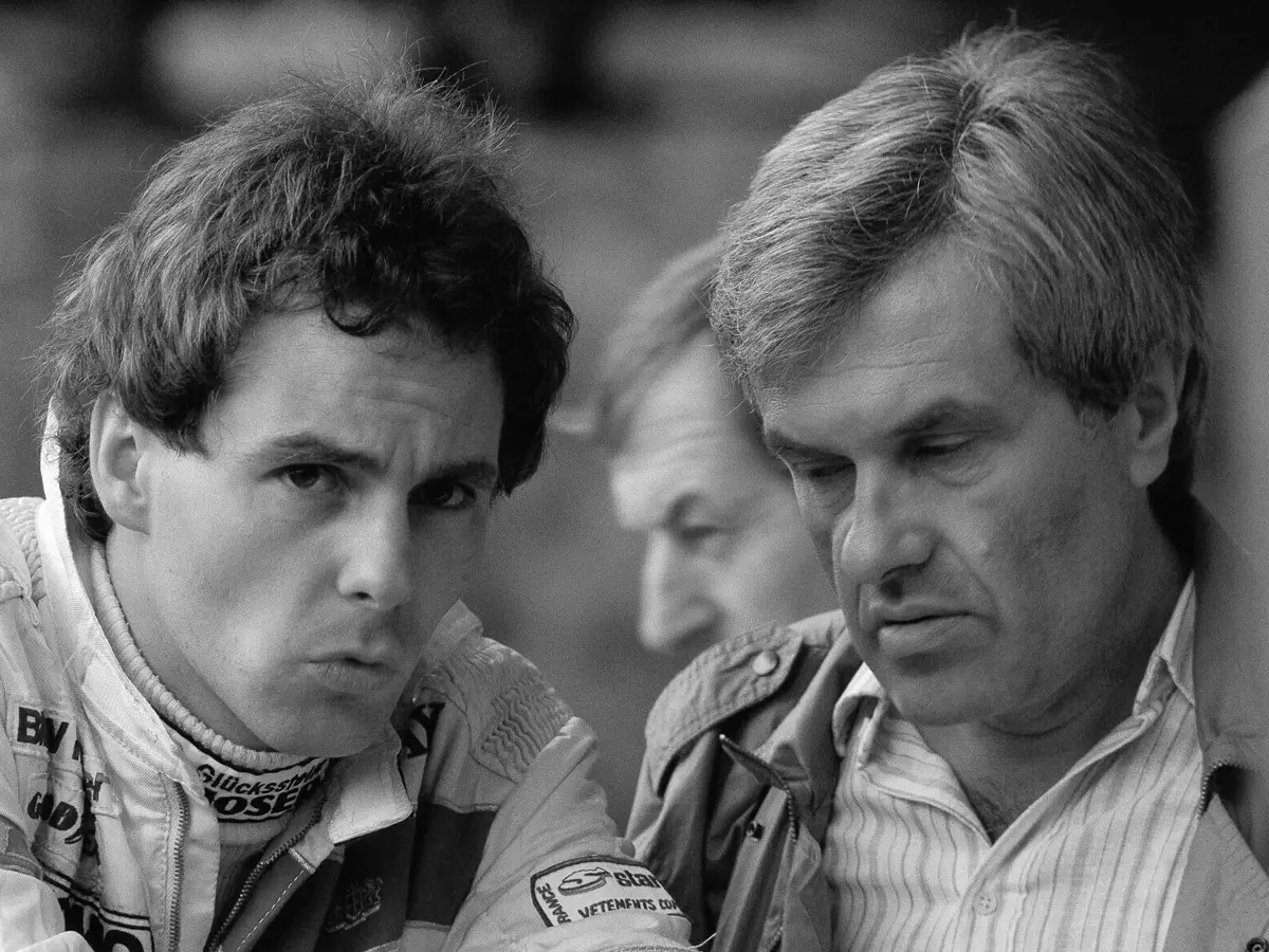 Gerhard Berger und Helmut Zwickl Foto zur News: Helmut Zwickl: Wie er das Sinnlose erst erobert und dann gehasst hat