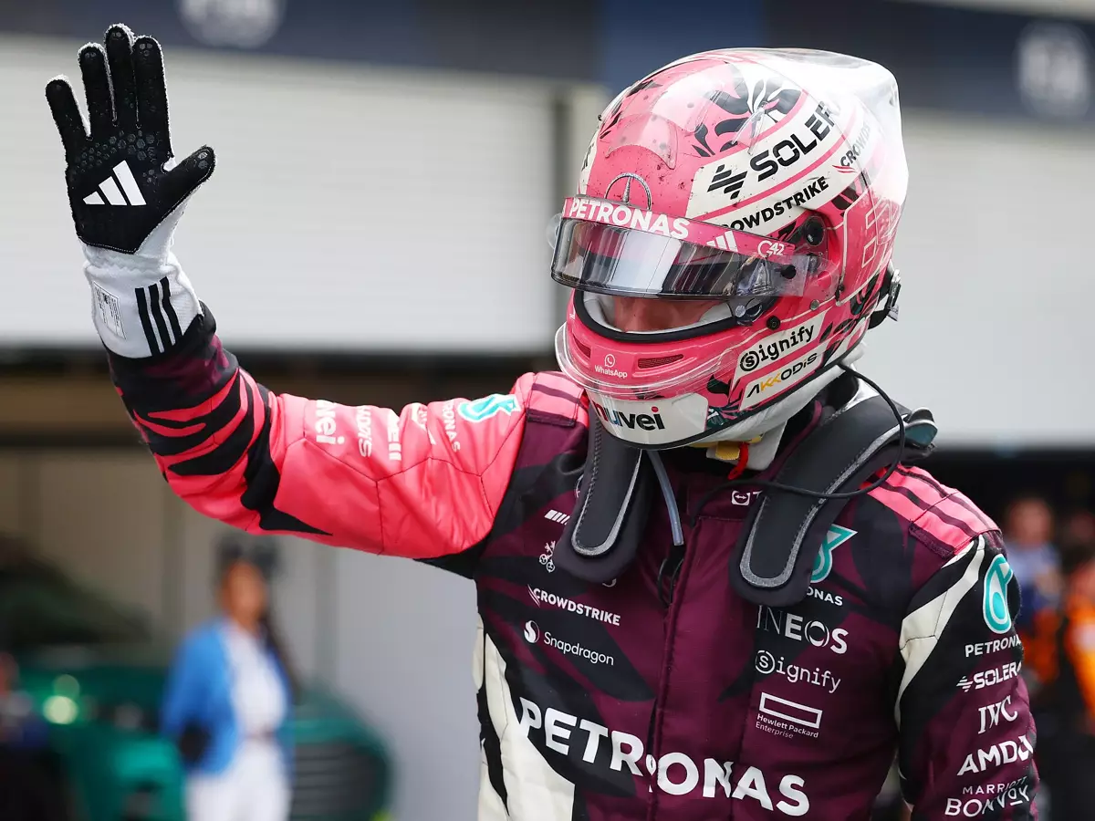 George Russell Foto zur News: Russell mit dem Glück des Tüchtigen: So gelang der Podiums-Coup in Miami