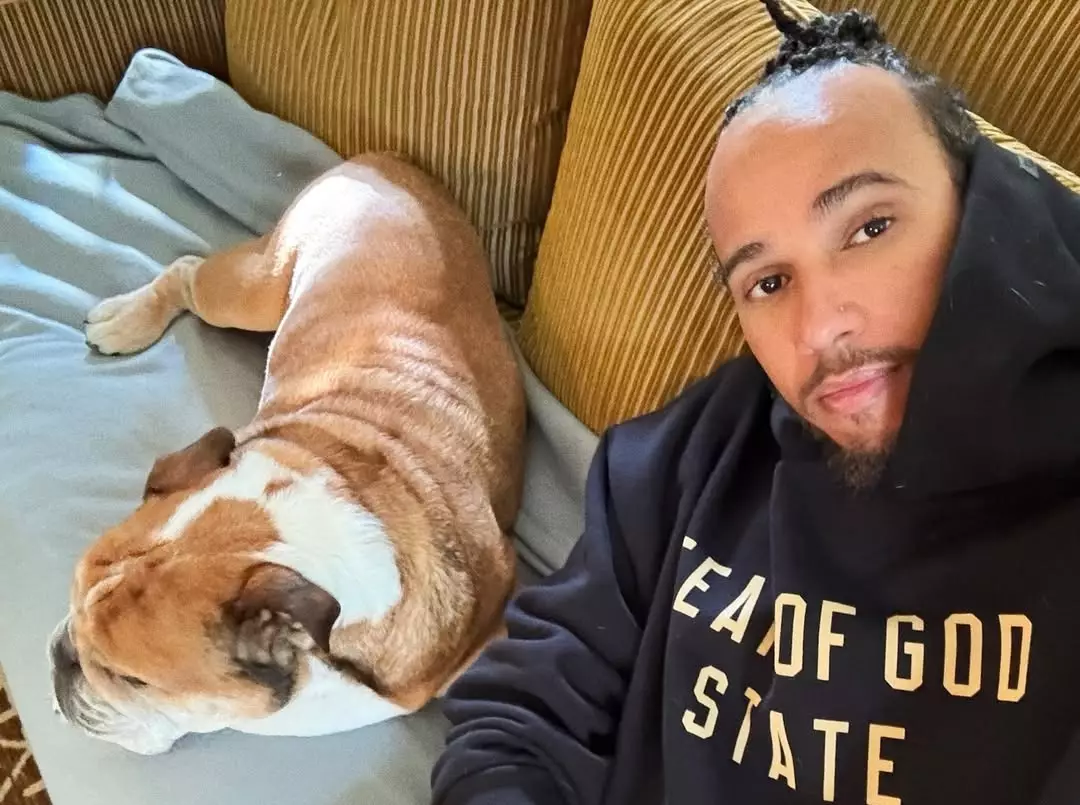 Foto zur News: Sorge um Roscoe: Hamilton bekommt bei jeder WhatsApp einen Herzstillstand