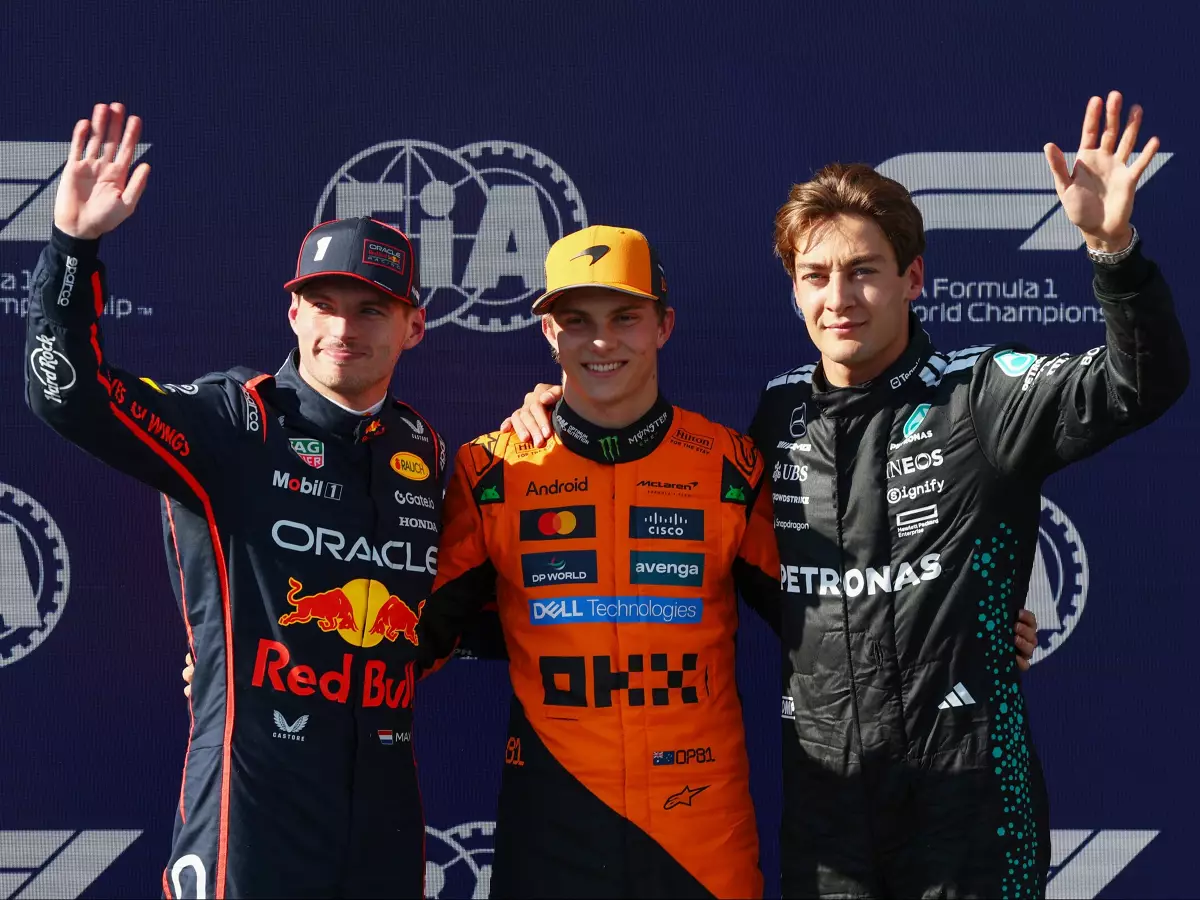 Oscar Piastri, Max Verstappen, George Russell Foto zur News: Qualifying Imola: Piastri holt in letzter Minute doch noch Pole!