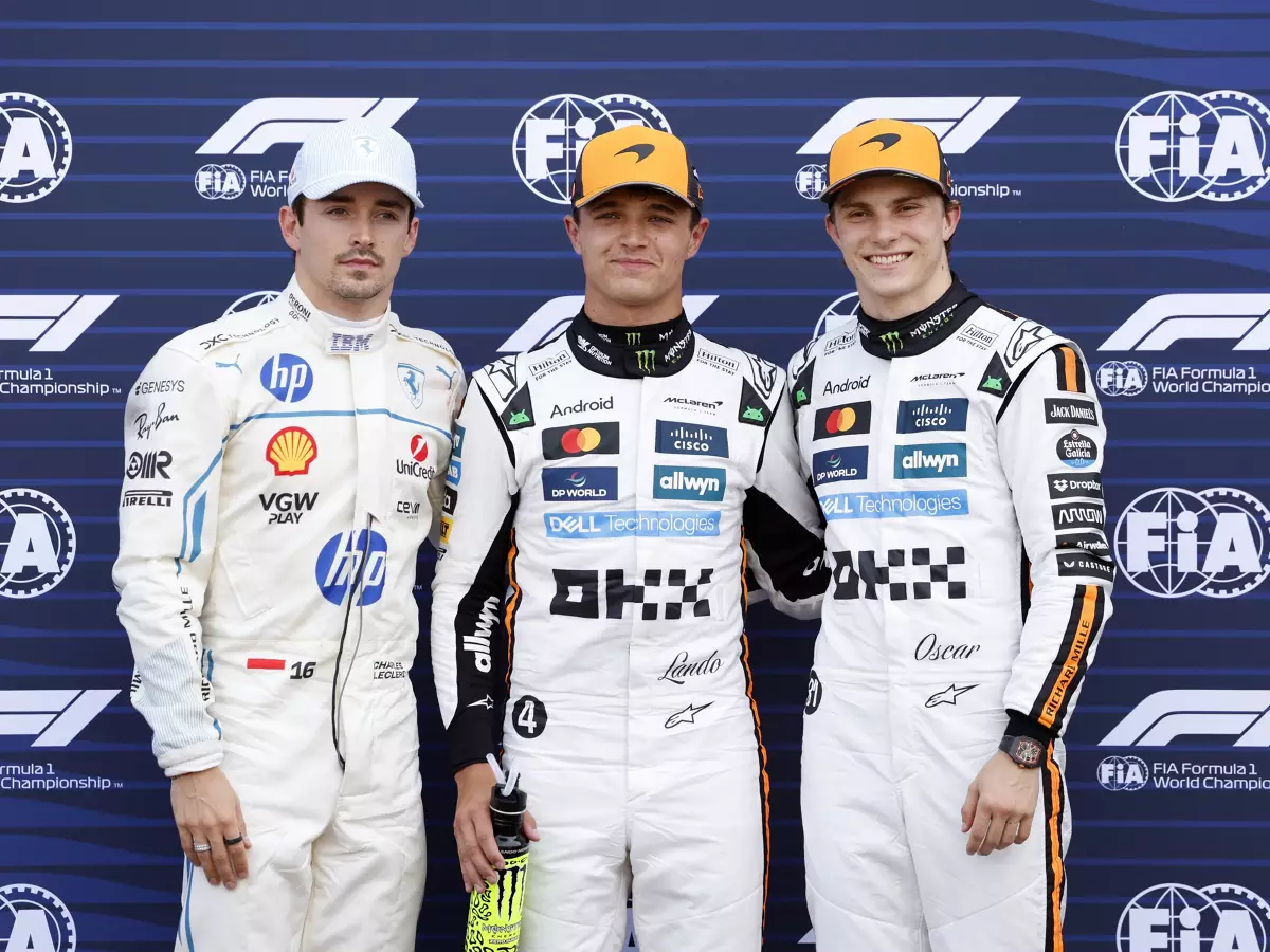 Lando Norris, Charles Leclerc, Oscar Piastri Foto zur News: Im wichtigsten Q3: Norris macht endlich mal keinen Fehler und holt Pole!