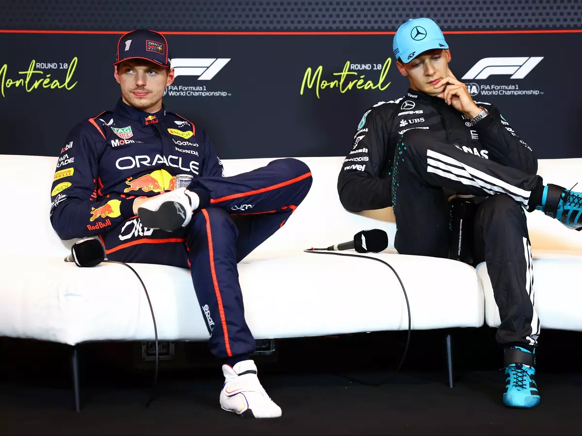 Max Verstappen, George Russell Foto zur News: "Geht mir echt auf die Nerven": Wie Verstappen in der FIA-PK geblockt hat
