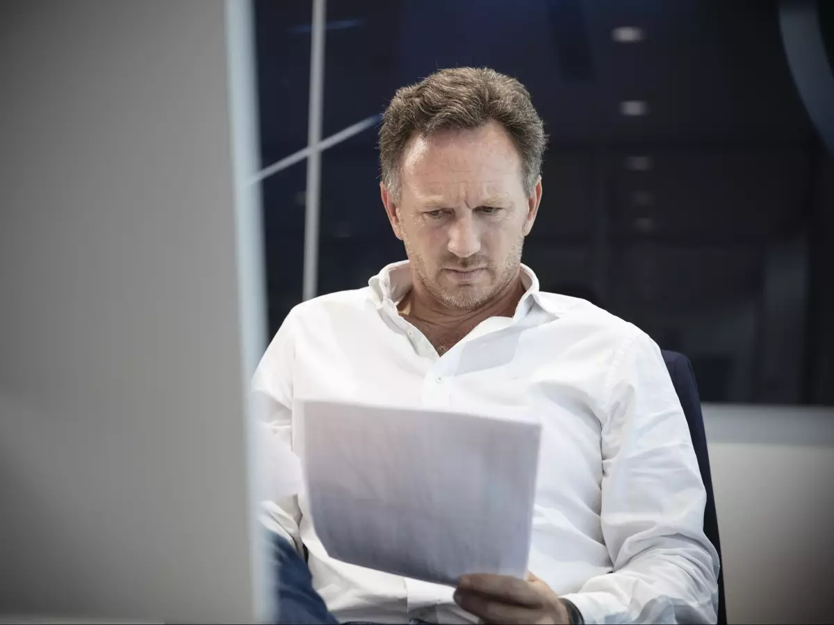 Christian Horner Foto zur News: "Völlig überraschend": Handyvideo von Horners Abschiedsrede aufgetaucht