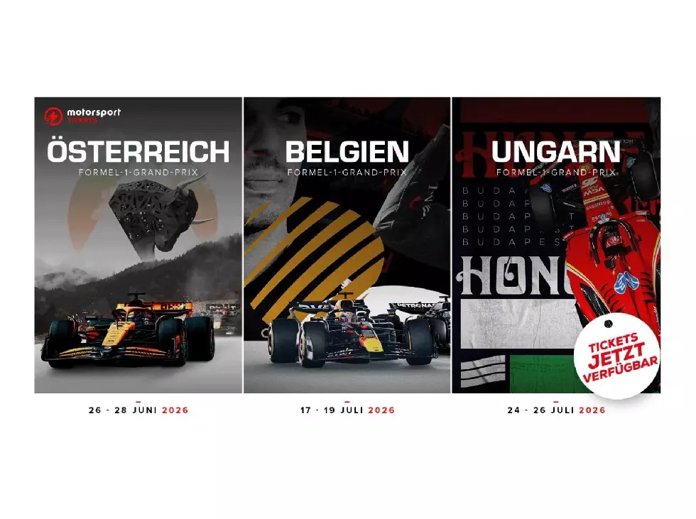 Foto zur News: Spielberg, Spa, Hungaroring: Jetzt Tickets für 2026 sichern!