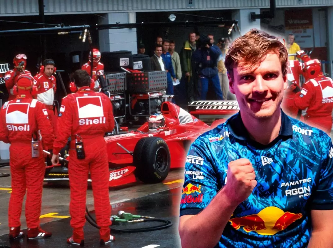Foto zur News: Wie "Schumi" 1998 in Silverstone: Simracer gewinnt in der Boxengasse!