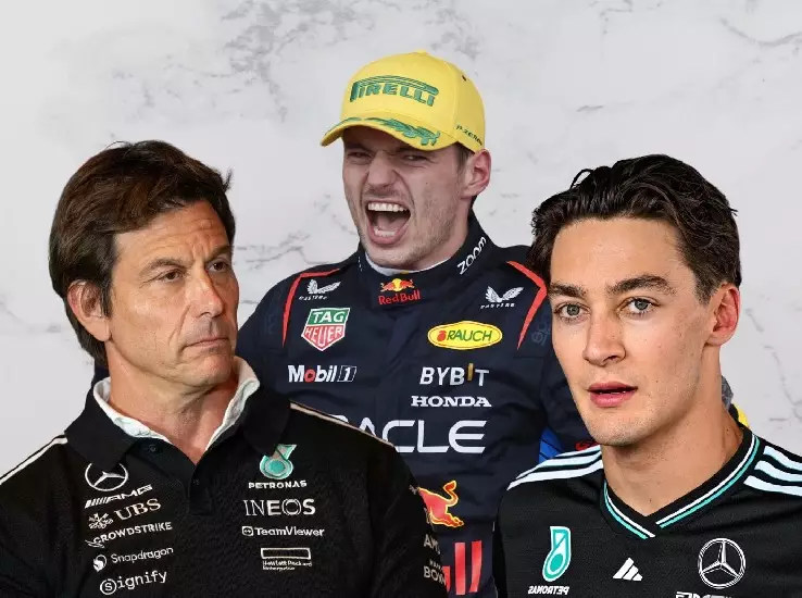 Toto Wolff, Max Verstappen und George Russell Foto zur News: Toto Wolff: Wegen Prost lüge ich Russell über Max Verstappen nicht an!