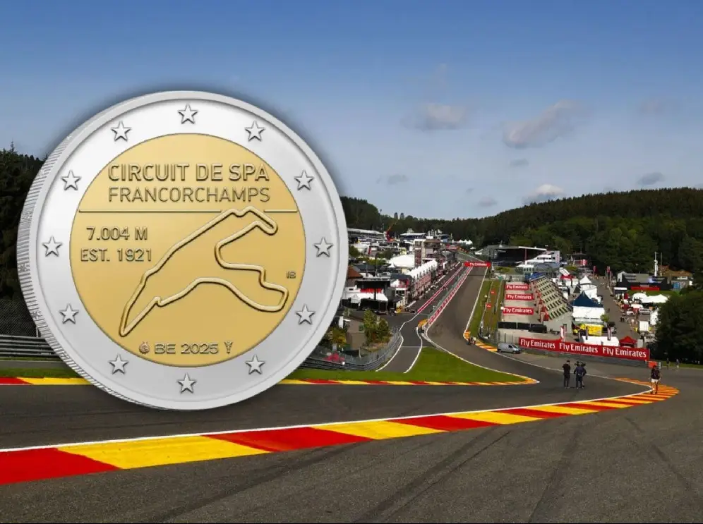 Foto zur News: Belgien prägt Sondermünze für Spa-Francorchamps