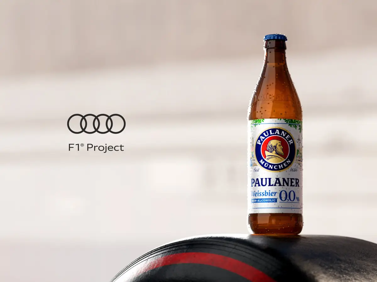 Foto zur News: Bierdusche statt Champagner: Audi holt deutsche Kult-Brauerei in die Formel 1