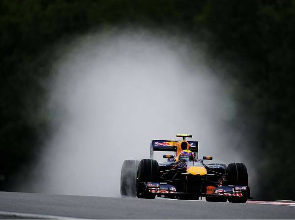 Foto zur News: Erst Webber-Bestzeit, dann Regen...