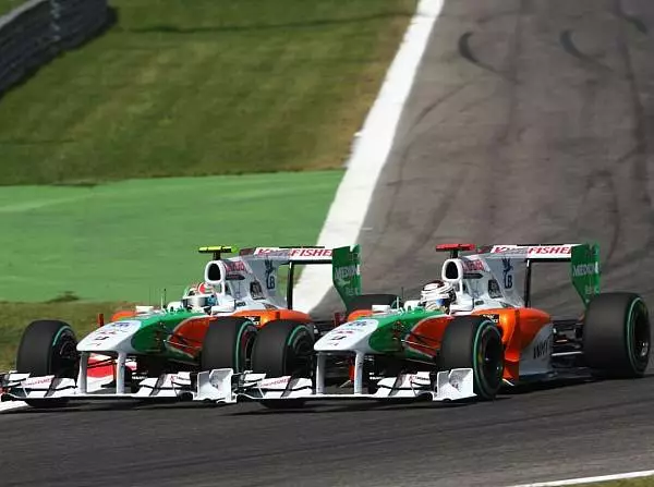 Vitantonio Liuzzi, Adrian Sutil Foto zur News: Force India: Neue Teile und viel Optimismus