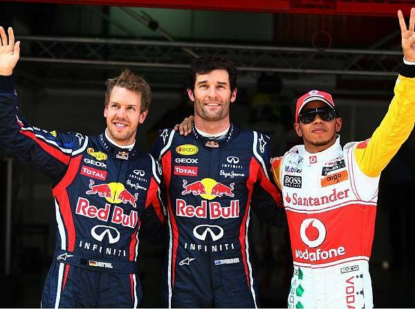 Foto zur News: Red Bull dominiert: Webber erstmals vor Vettel